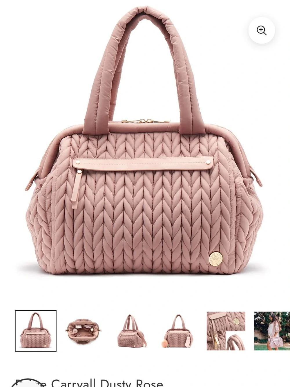 HAPP Paige Carryall Dusty Rose - Diaper Bag